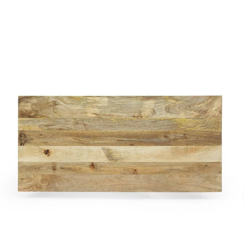 Porterdale 42 in. H Natural Writing Desk with Hairpin Legs by Noble House - Image 3