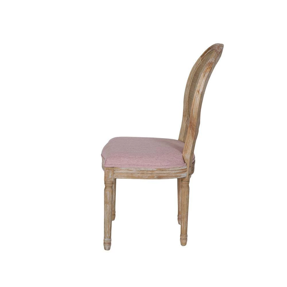 Epworth Light Blush Wood Dining Chairs (Set of 2) by Noble House - Image 2
