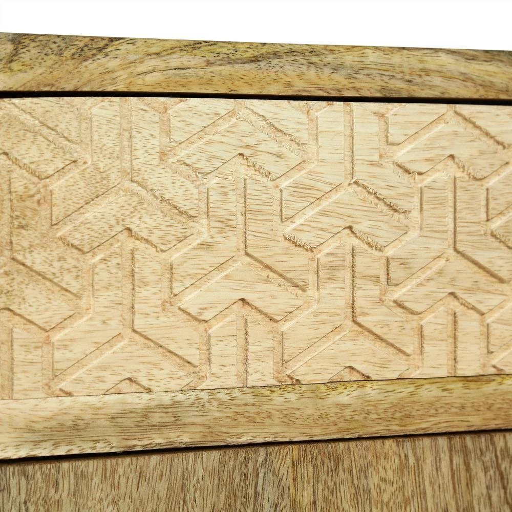 Camrose 1-Drawer Natural Nightstand (26 in. H x 18 in. W x 14 in. D) by Noble House - Image 10