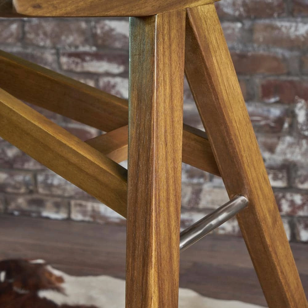 51 in. Rectangular Natural Writing Desk by Noble House - Image 5