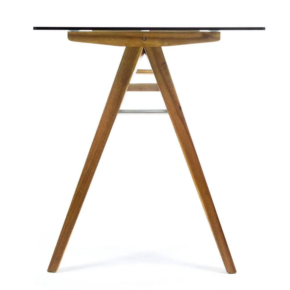 51 in. Rectangular Natural Writing Desk by Noble House - Image 2