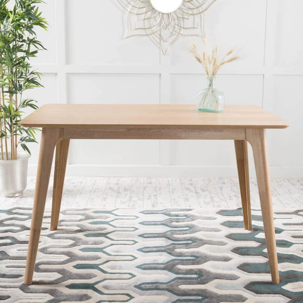 Gideon Natural Oak Dining Table by Noble House - Image 2