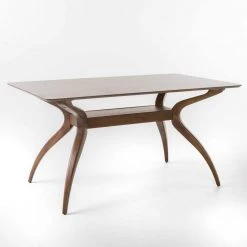 Salli Natural Walnut Dining Table by Noble House