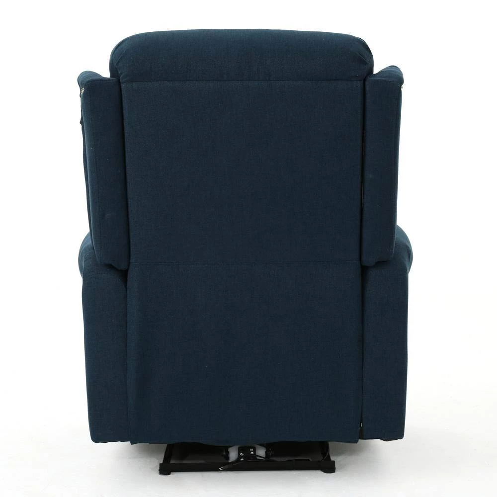 Dezzie Navy Blue Power Recline Tufted Recliner by Noble House - Image 7