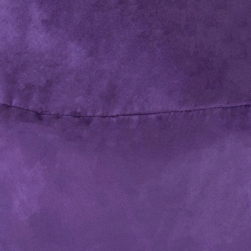 4 ft. Purple Polyester Bean Bag by Noble House - Image 4