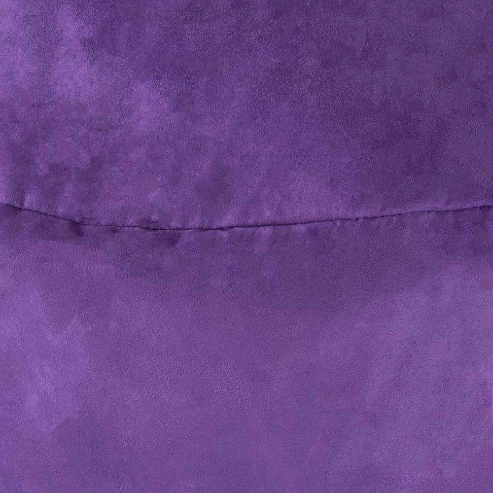 4 ft. Purple Polyester Bean Bag by Noble House - Image 9