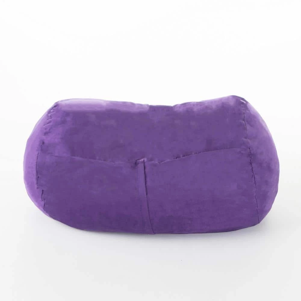 4 ft. Purple Polyester Bean Bag by Noble House