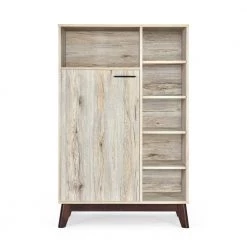 Ayres Sanremo Oak and Walnut Multi-Functional Cabinet by Noble House