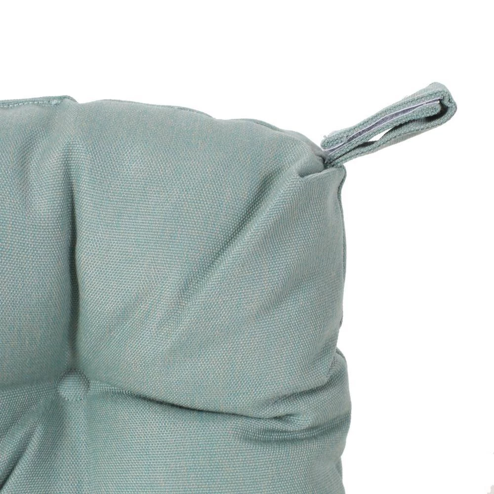 Baird Teal Tufted Chair Pad by Noble House - Image 3