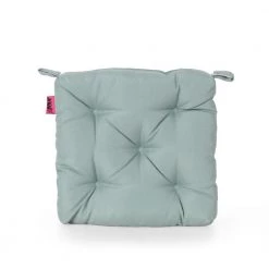 Baird Teal Tufted Chair Pad by Noble House