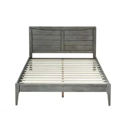 Darlin Rustic Grey Queen Bed Frame by Noble House