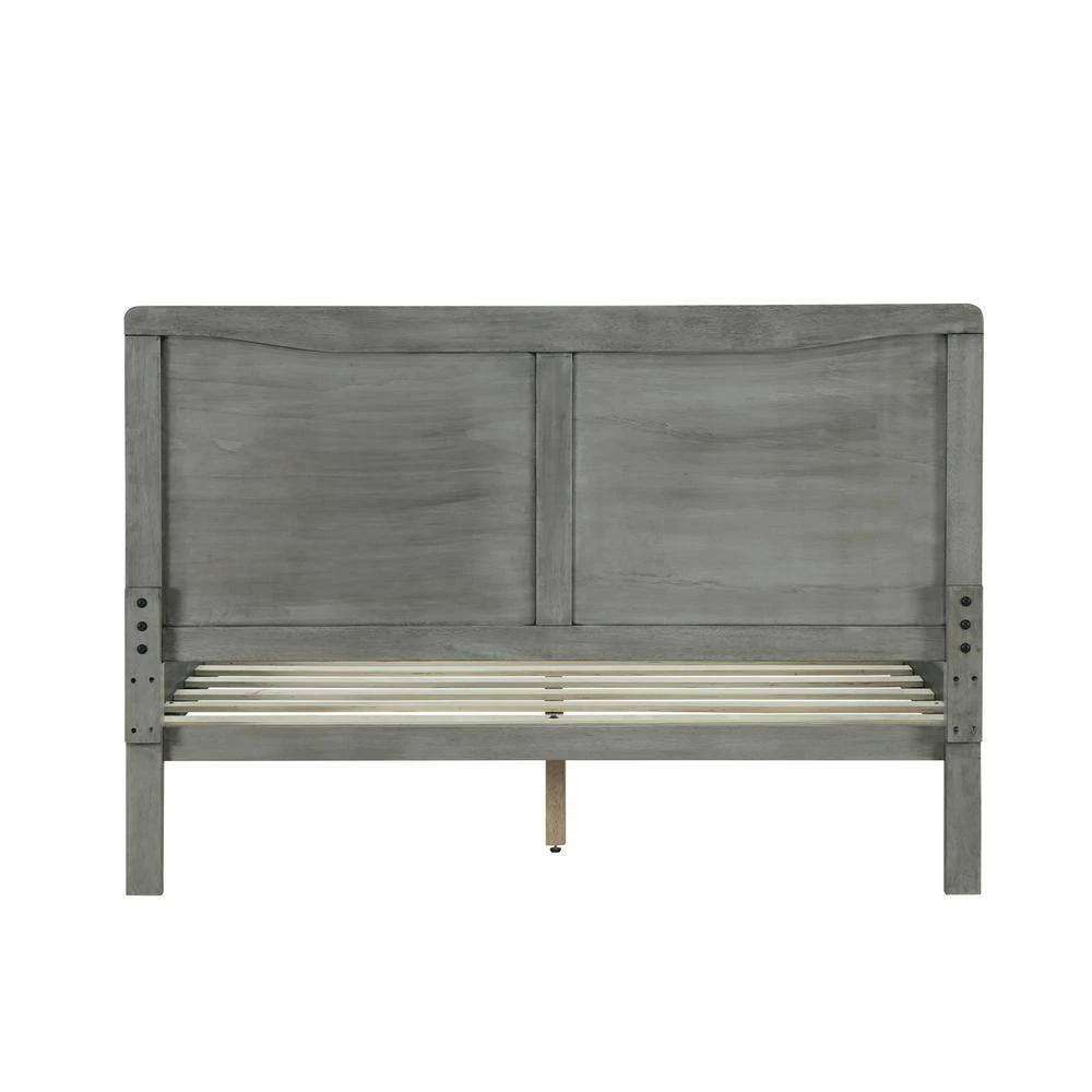 Darlin Rustic Grey Queen Bed Frame by Noble House - Image 7