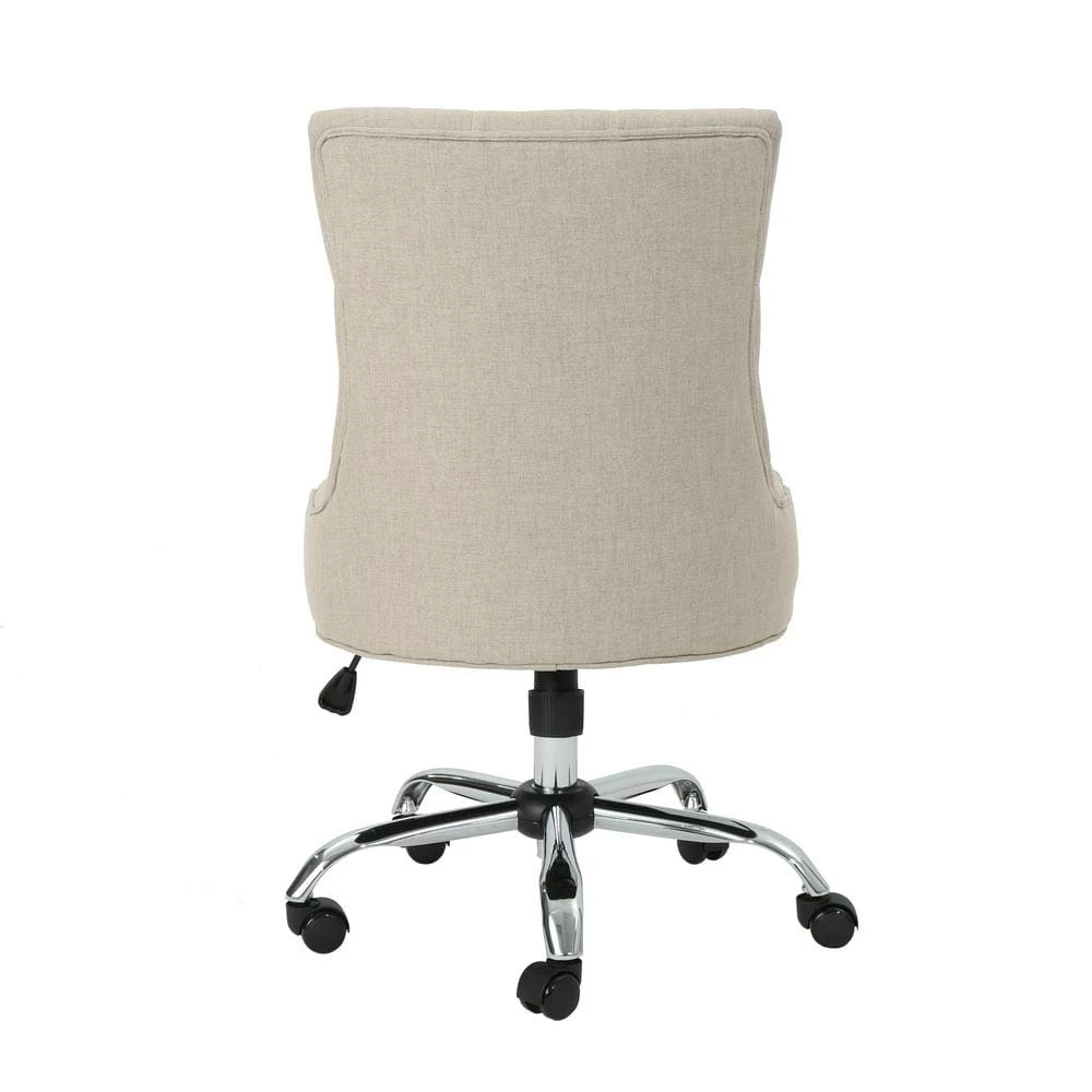 Americo Tufted Back Wheat Home Office Desk Chair by Noble House - Image 9