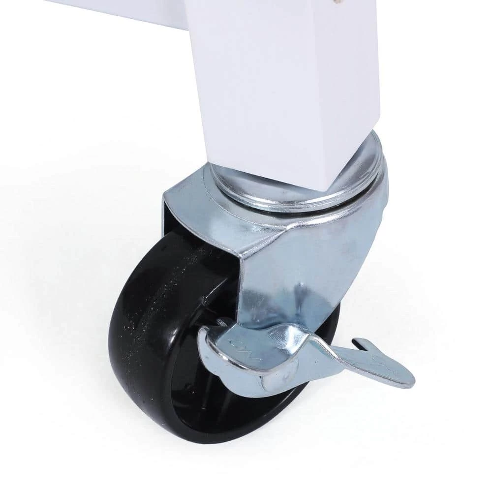 Finzer White Bar Cart with Drawers by Noble House - Image 11